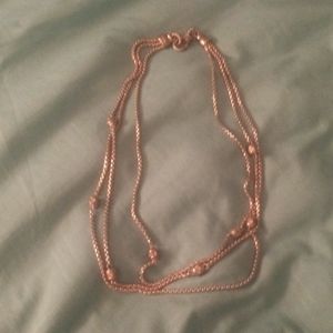 Triple strand necklace